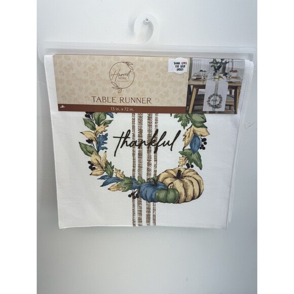 NEW Table Runner, Fall Decorations for Home Pumpkin Fall Runner Thanksgiving... - Picture 2 of 8